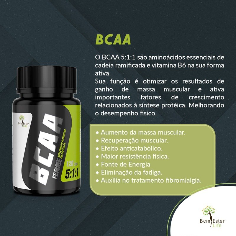 BCAA 5.1.1  - 120 CAPSULAS